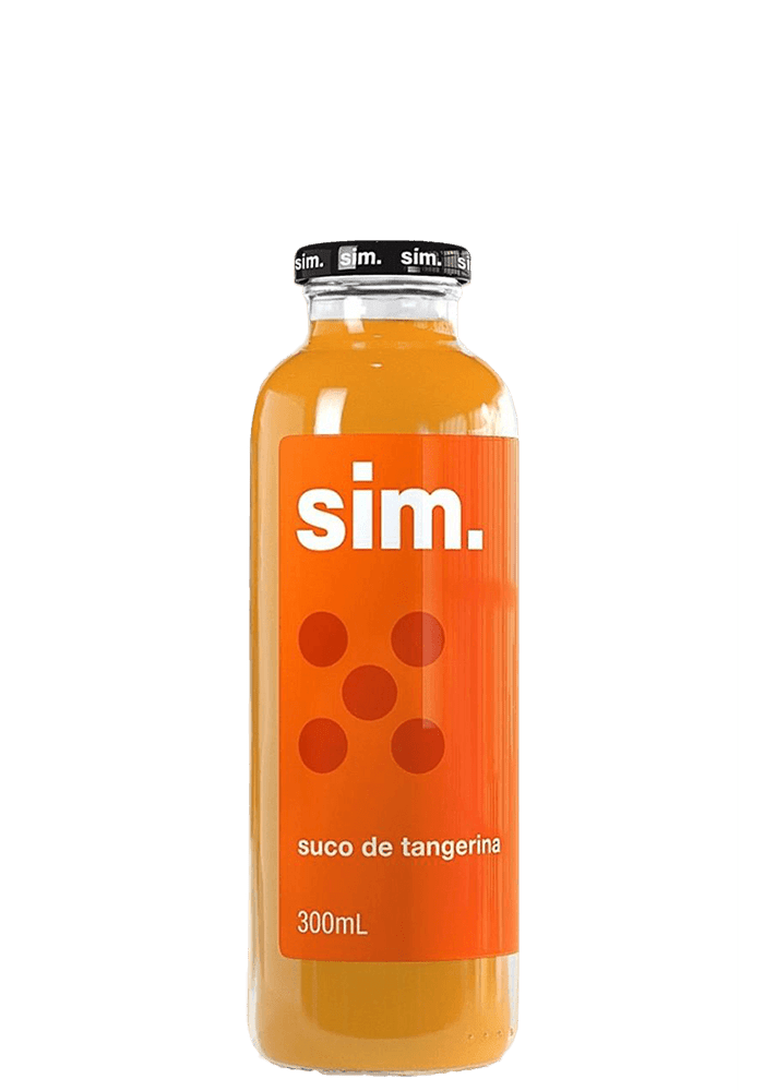 Suco Sim Tangerina Vidro 300ml - 12 unidades