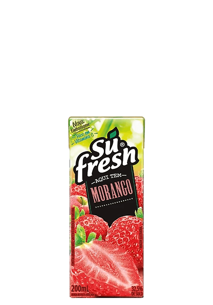 Suco Sufresh Morango 200ml - 27 unidades