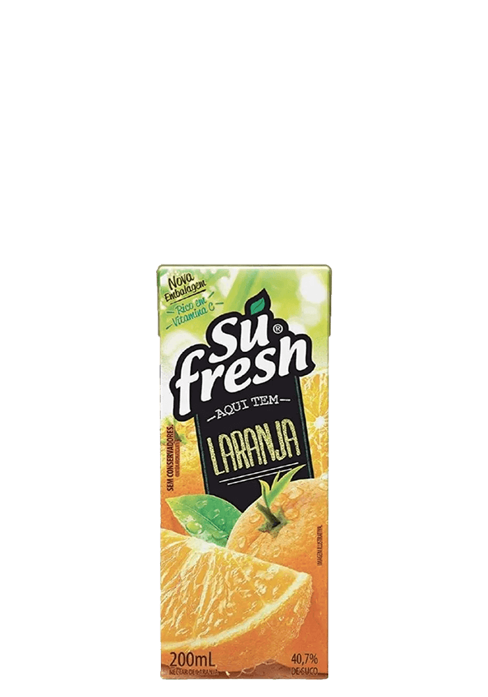 Suco Sufresh Laranja 200ml  - 27 unidades